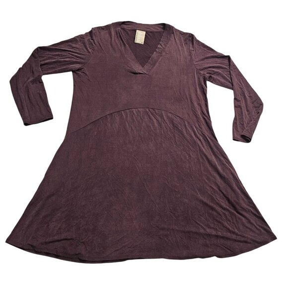 Dolan Anthroologie Purple Womens Dress Sz XL Lagen Plus Oversized Tunic Plum - Picture 1 of 5